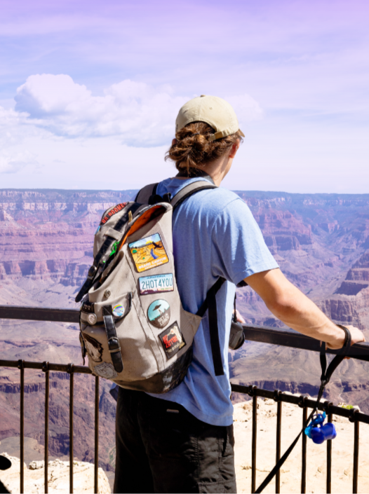 travel national patch patches on a bagpack