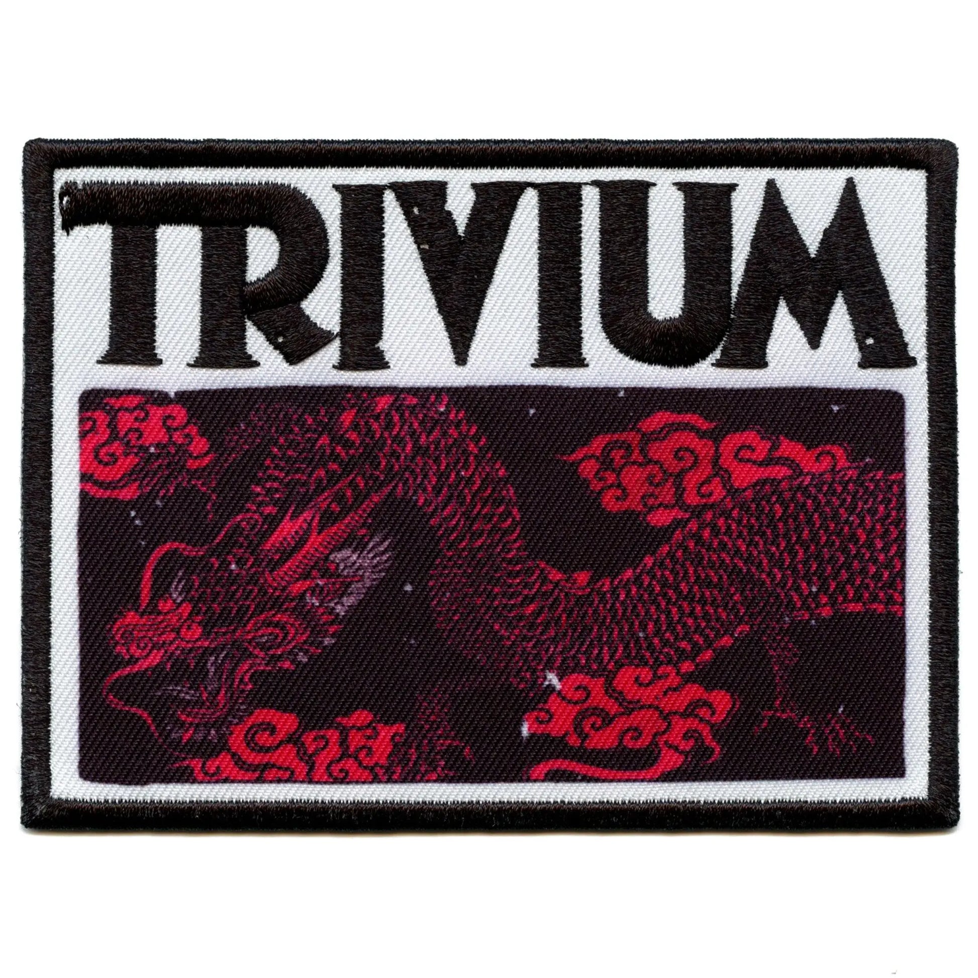 Trivium Rock Band Patch Deadmen & Dragons Silhouette Sublimated Embroidery Iron On