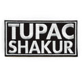 Tupac Shakur Name Logo Silver Patch Iconic Rapper Music Embroidered Iron On