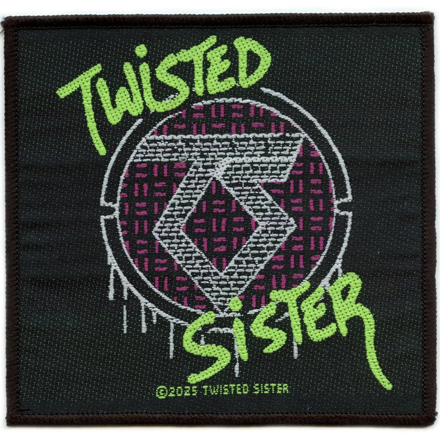 Twisted Sisters Spray Logo Patch 80s Glam Metal Woven Sew On