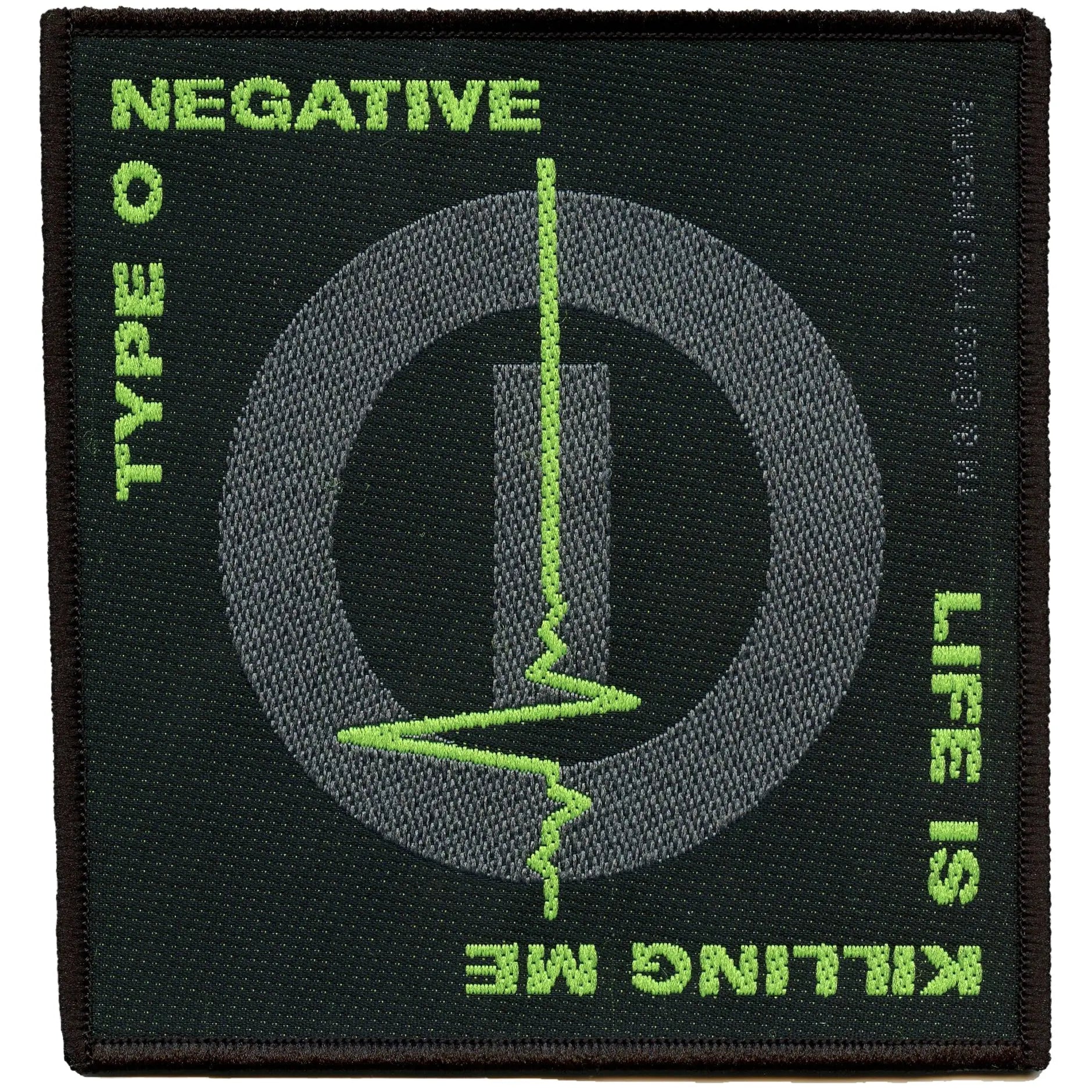 Type O Negative Patch Life is Killing Me Woven Sew On