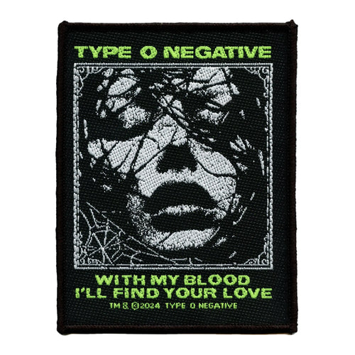 Type O Negative Patch With My Blood Woven Iron On