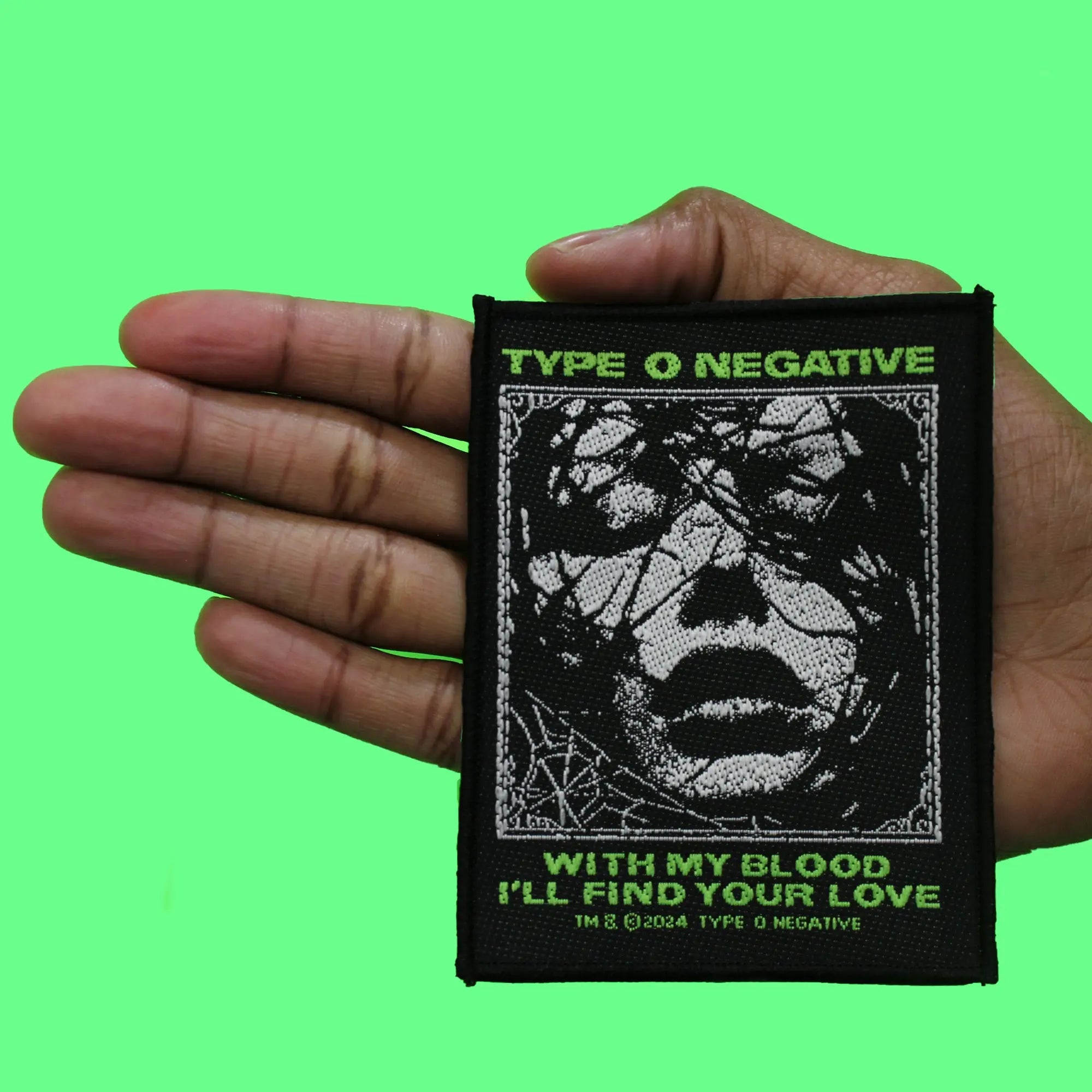 Type O Negative Patch With My Blood Woven Sew On