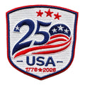 USA 250 Patriotic Patch EST 1776 2026 Embroidered Iron On