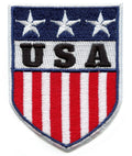 USA Soccer Shield Patch Travel Sports Souvenir Embroidered Iron-On