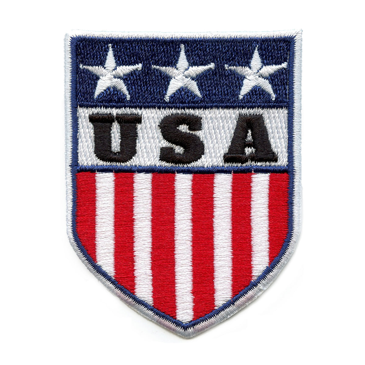 USA Soccer Shield Patch Travel Sports Souvenir Embroidered Iron-On