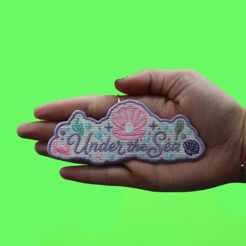 Under The Sea Patch Mystical Water Princess Embroidered Iron-On