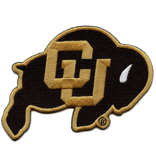 University Of Colorado Patch Football Bison Logo Embroidered Iron On