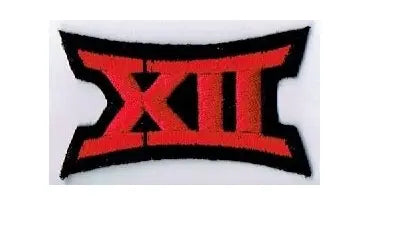 University Of Utah Big 12 XII Conference Black Red Jersey Uniform Patch Iron On