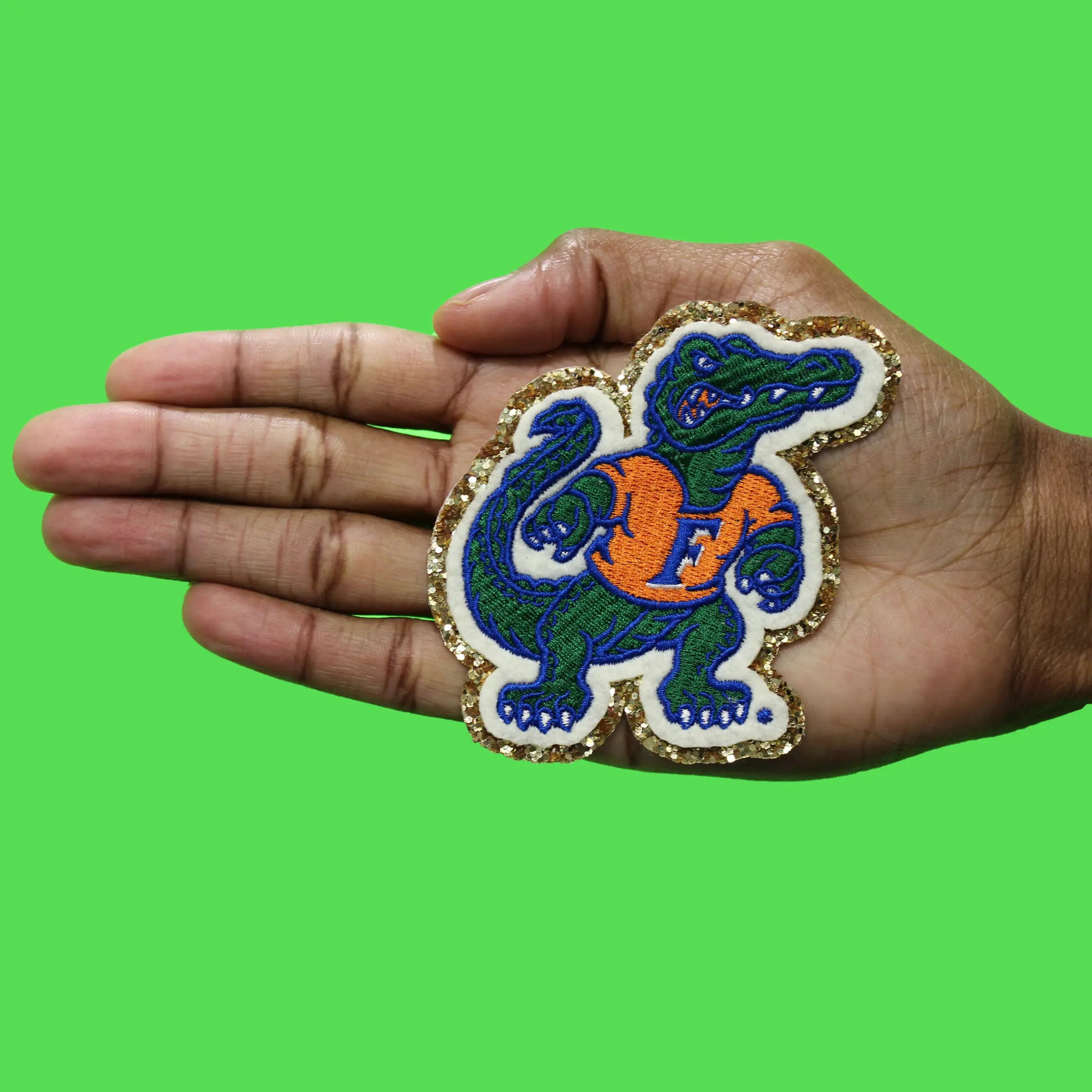 University of Florida Gators Patch Gold Mascot Embroidered Logo