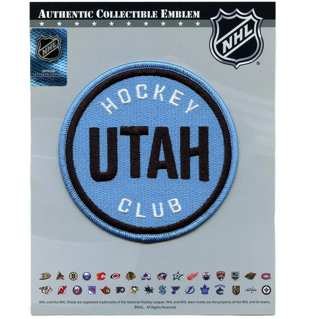 Utah Hockey Club Iron-On Embroidered Patch – 3.5" State Design – Perfect For Jerseys, Hats, Bags & More