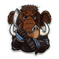 Utah Salt Lake City Mascot PhotoPatch Hockey Mammoth Parody Embroidery Iron On