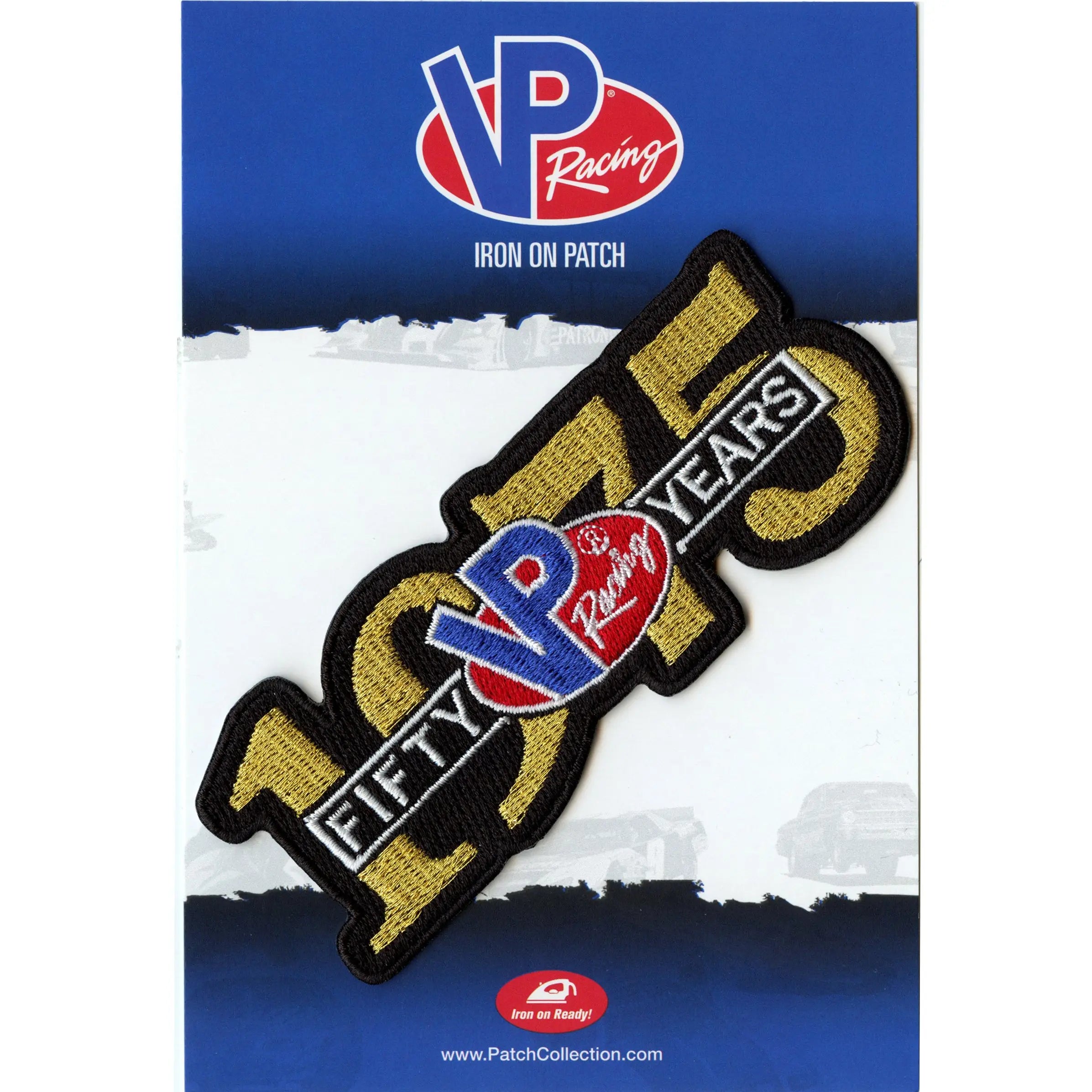 Vp Racing Flag VP Racing 50th Anniversary Embroidered Iron On – Patch Collection
