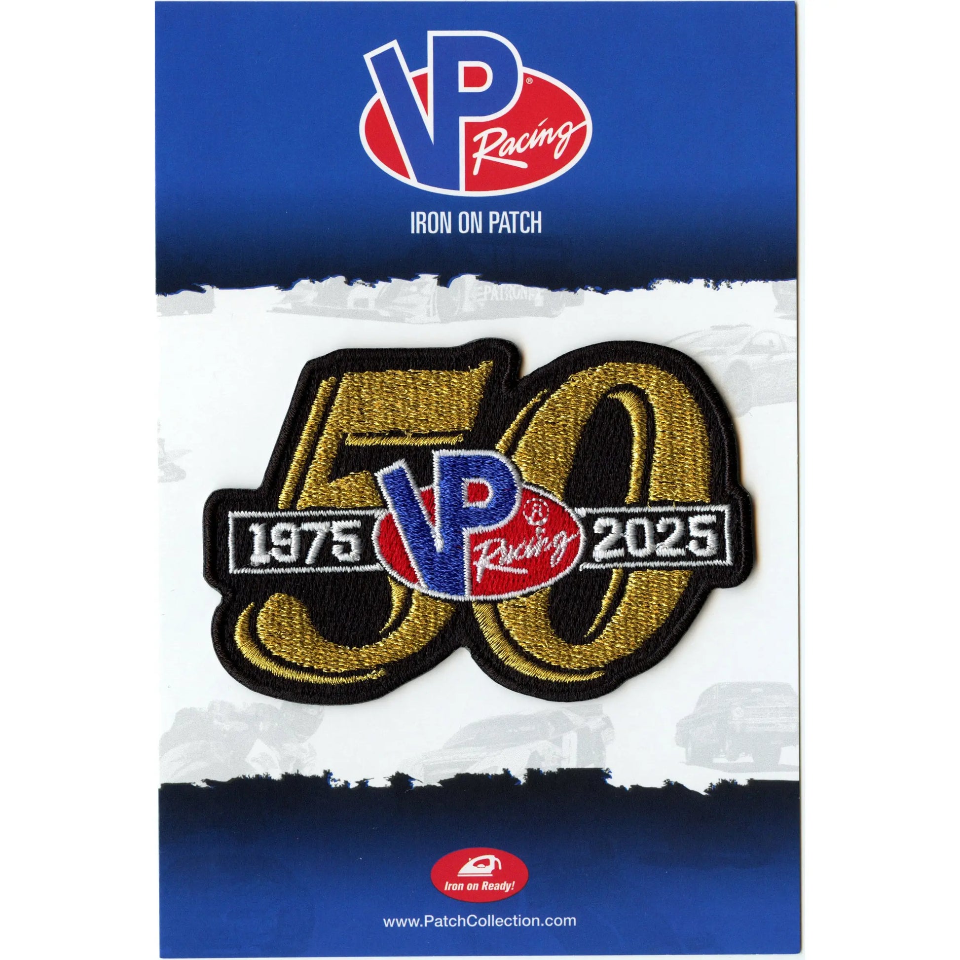 VP Racing 50th Anniversary Embroidered Iron On