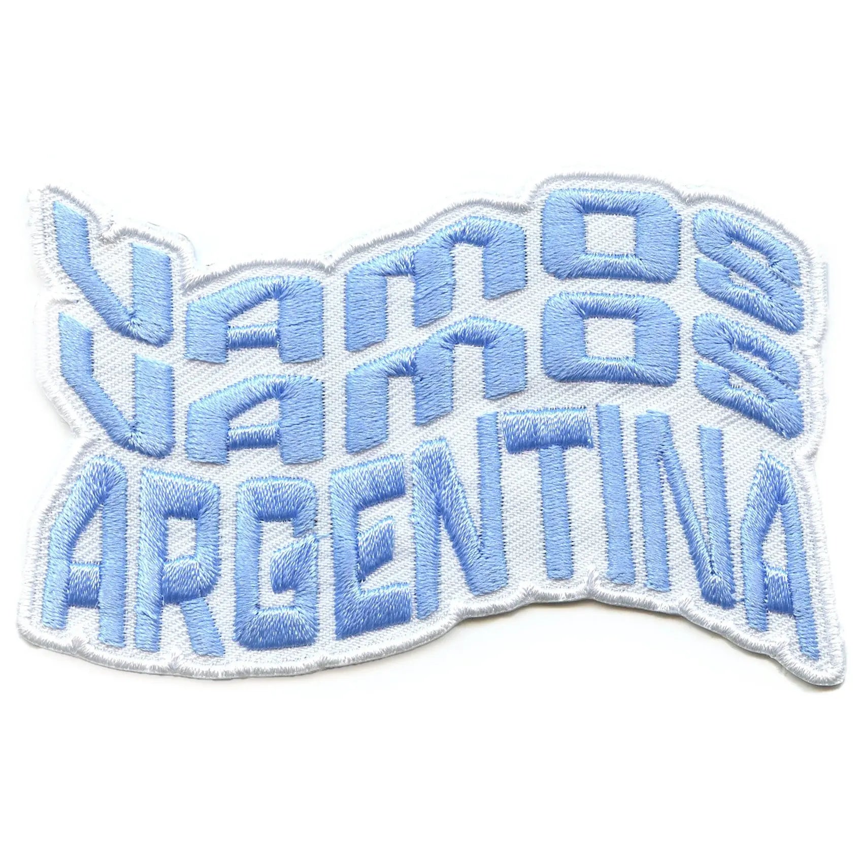 Vamos Argentina Slogo Patch Country Soccer Pride Embroidered Iron On