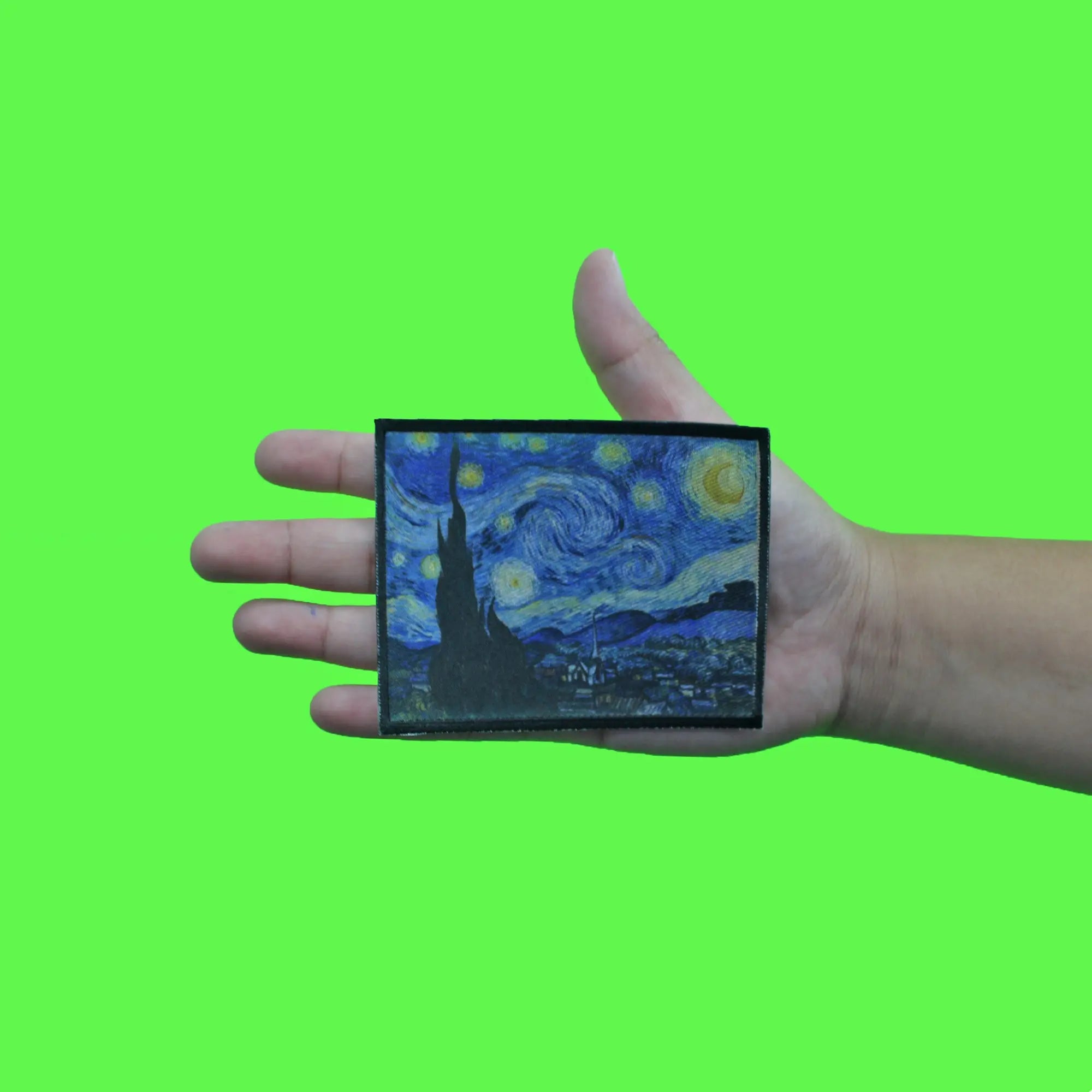 Van Gogh Starry Night Patch Small Art Canvas Sublimation Iron On PhotoPatch