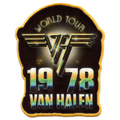 Van Halen World Tour 1978 Patch California Classic Rock Sublimated Embroidery Iron On