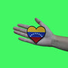 Venezuela Country Flag Patch Heart Hispanic Culture Embroidered Iron On