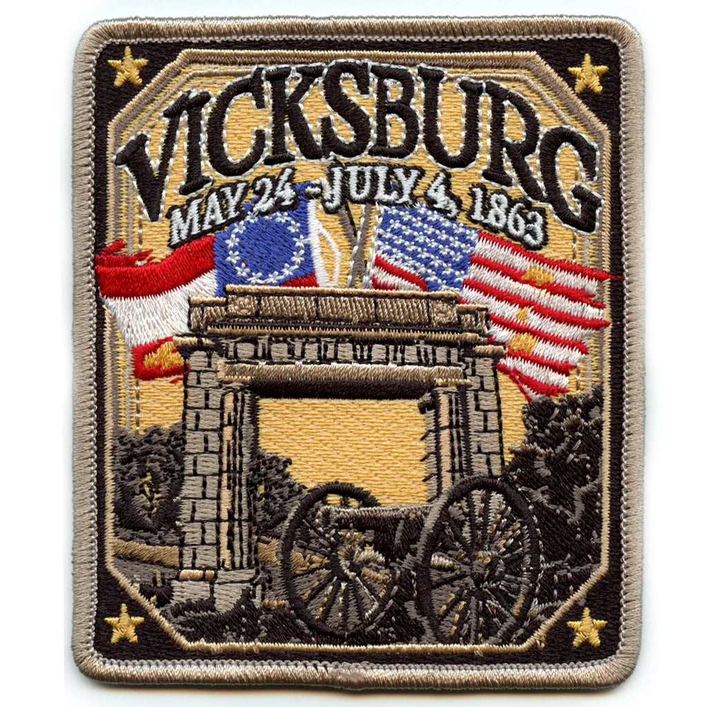 Patch militaire brodé Vicksburg Stars And Stripes du parc national du Mississippi