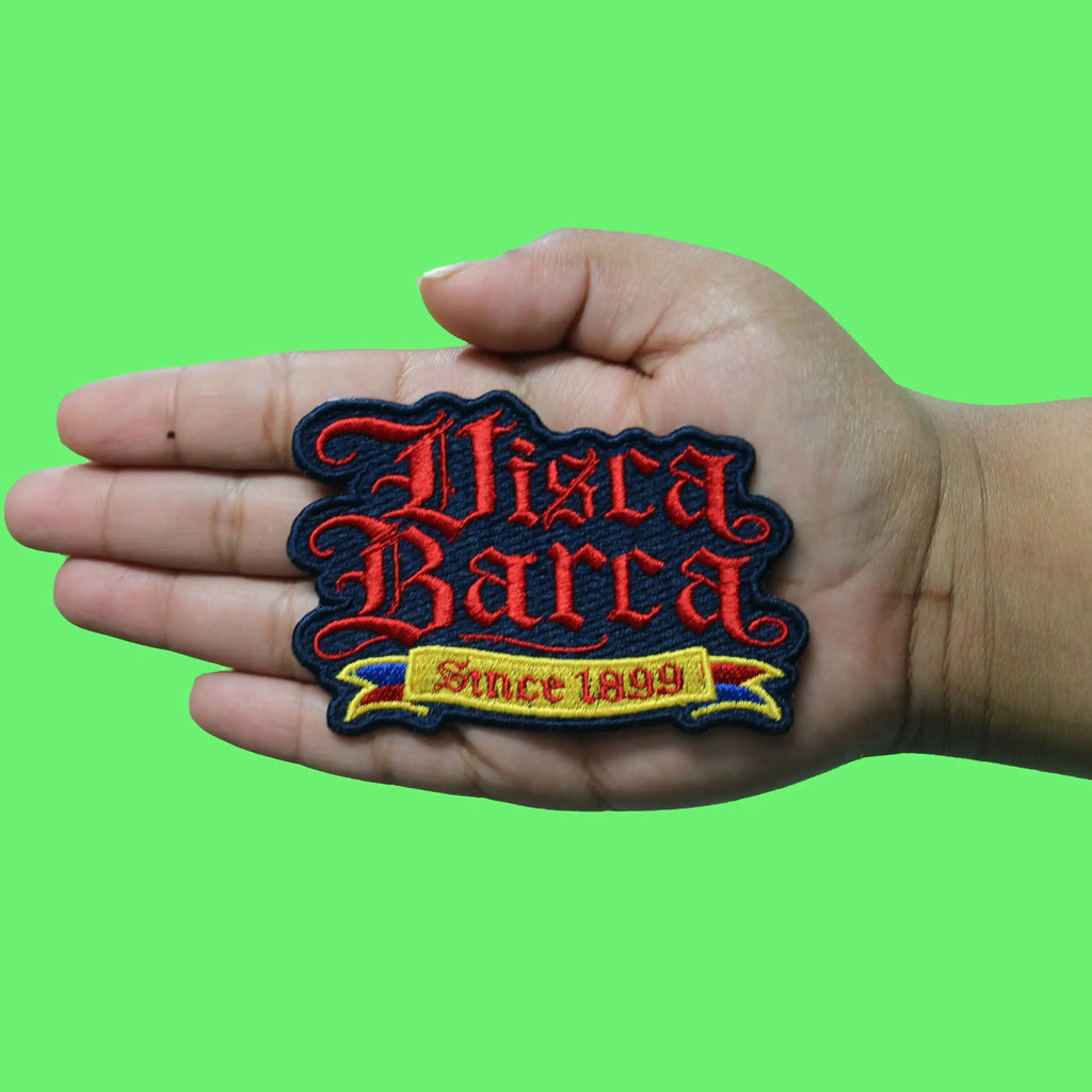Visca Barca Slogo Patch Barcelona Soccer Pride Embroidered Iron On