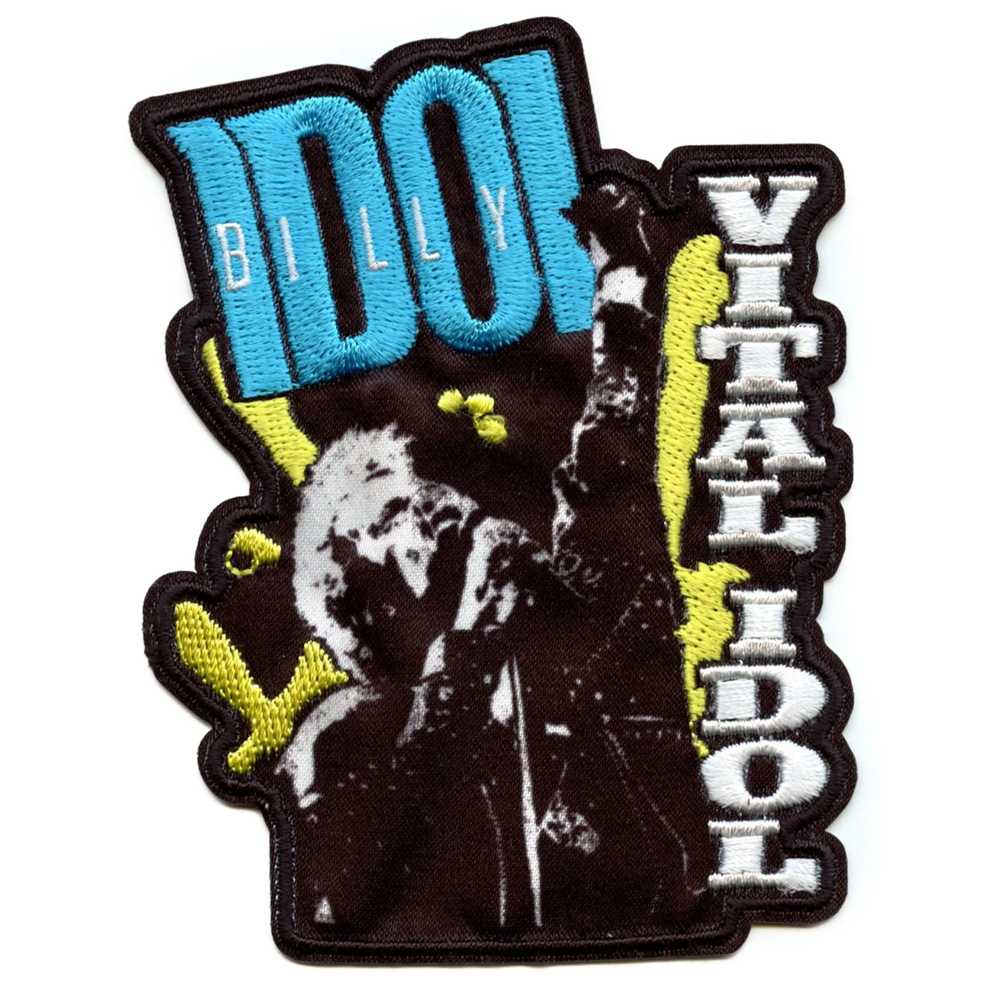 Billy Vital Idol Patch 70s Rock Icon Embroidered Iron On