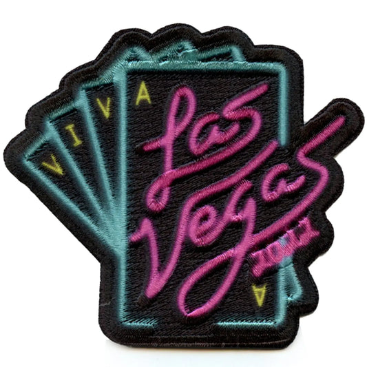 Viva Las Vegas Neon Patch Nevada Travel Destination Sublimated Iron On