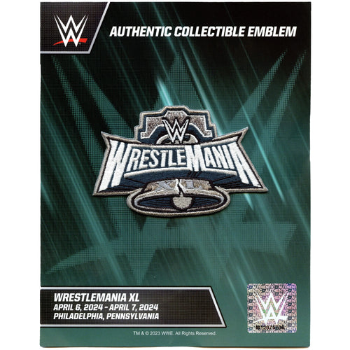 WWE WrestleMainia 40 XL Patch Embroidered Iron On