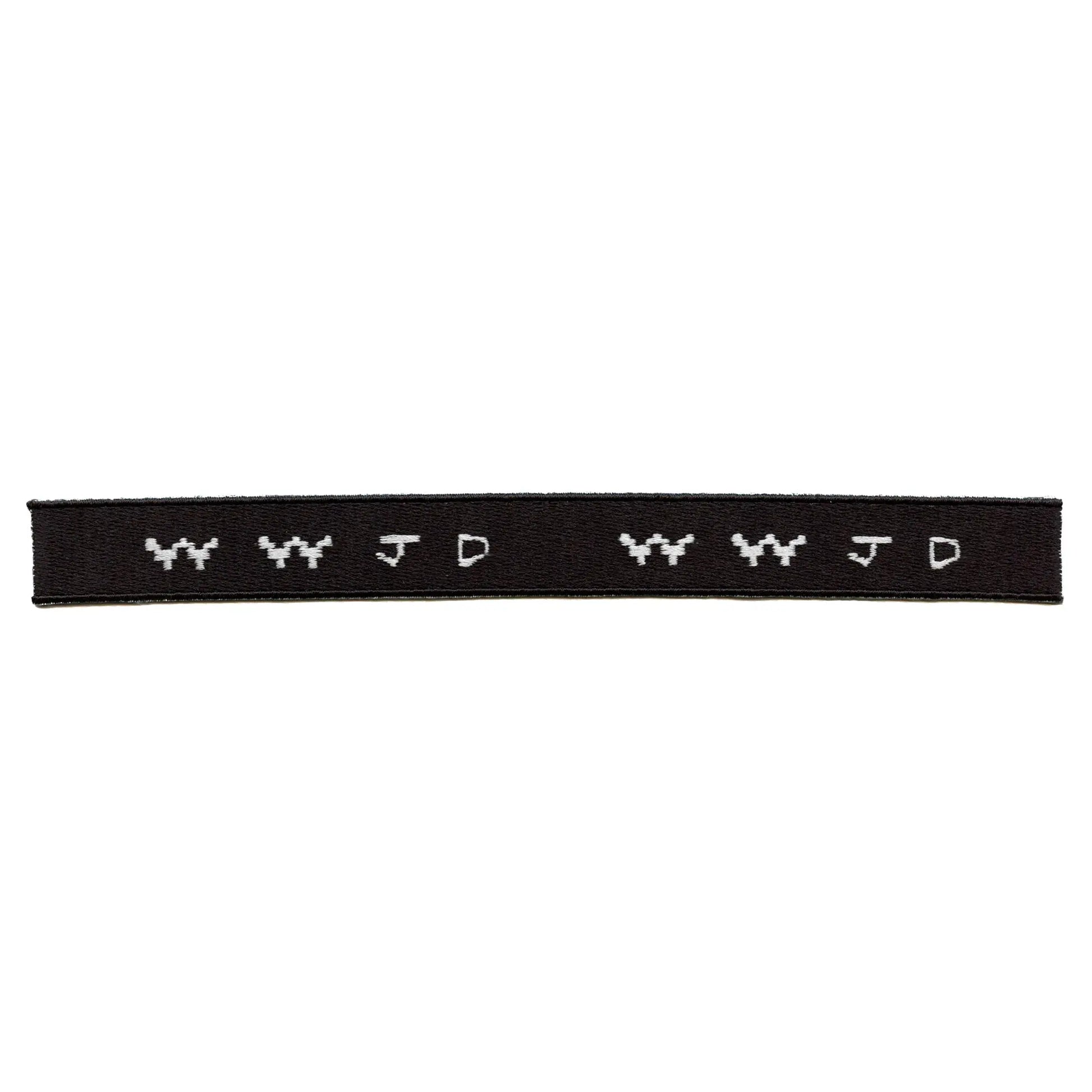 What Would Jesus Do Patch Strip Religion Crist Embroidered Iron-On