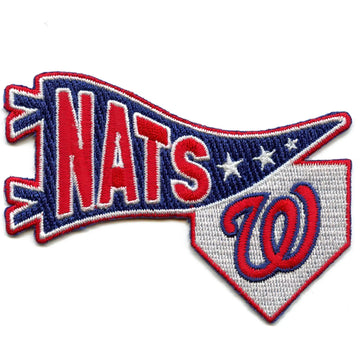 Washington Nationals Nats Pennant Fan Patch Baseball Sport Team Embroidered Iron On