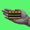 Washington D.C. Football Sleeve Patch Team Colors Flag Embroidered Iron On Patch