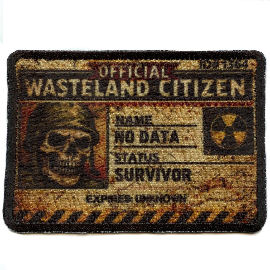 Wasteland Citizen Survivor Patch Action War Video Game Sublimation Iron On
