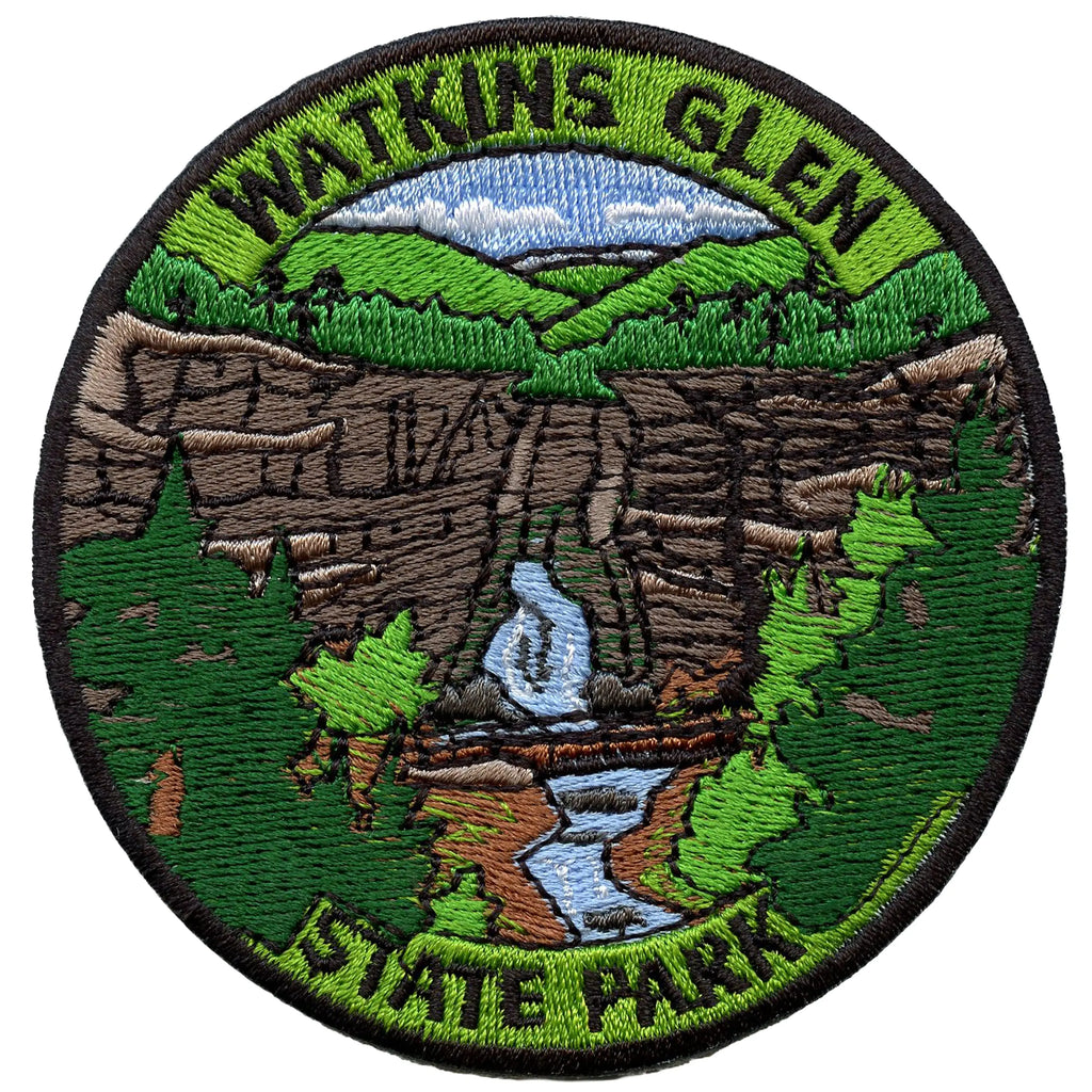 Watkins Glen State Park Patch New York Collectible Embroidered Iron-On