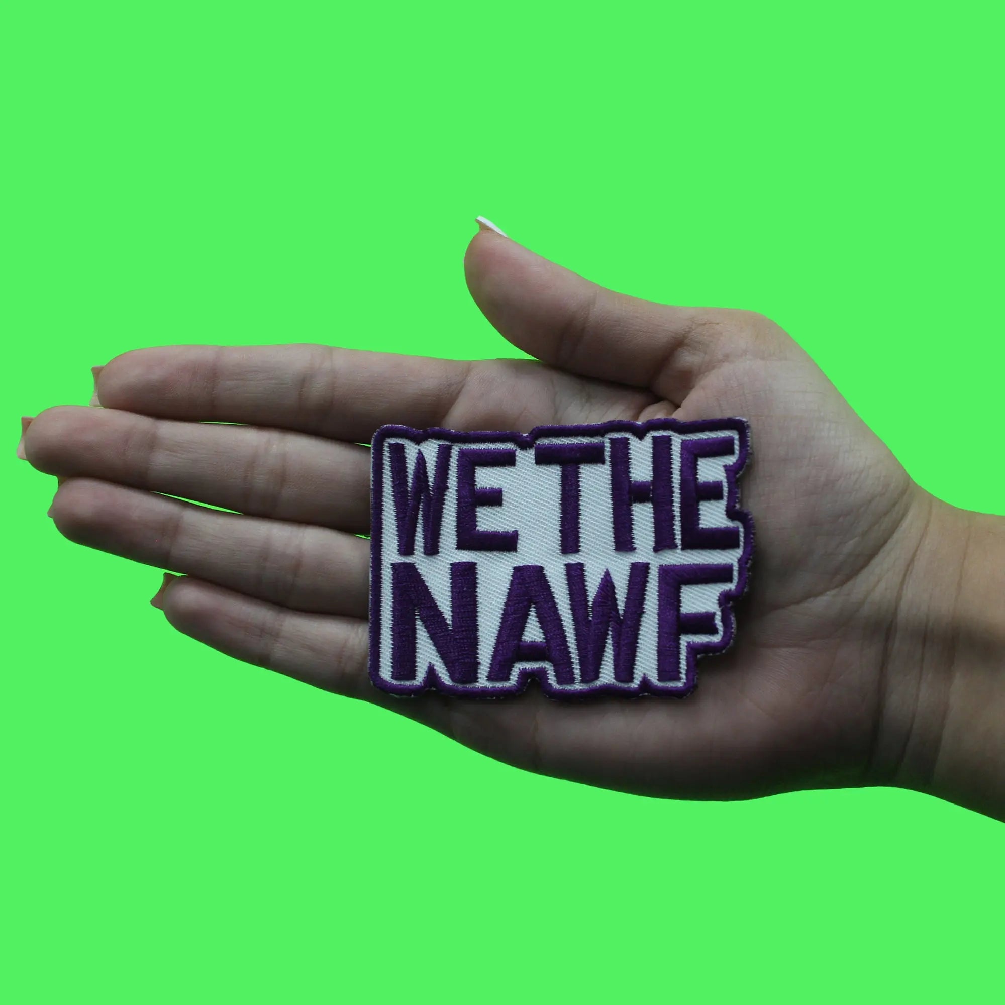 Patch parodique We The Nawf de la région de Houston brodé à repasser