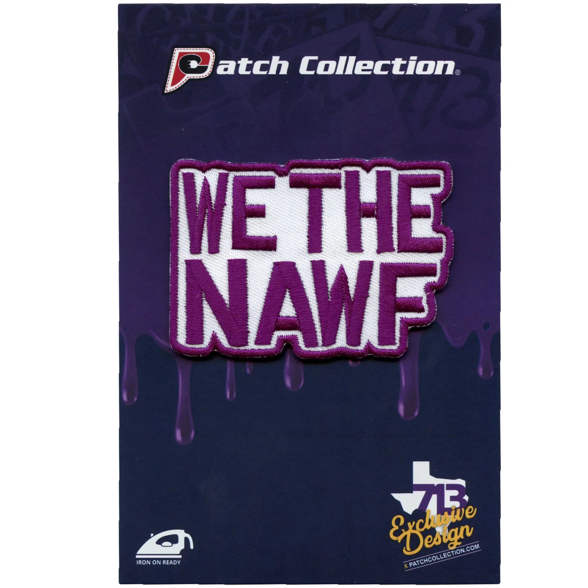 Patch parodique We The Nawf de la région de Houston brodé à repasser
