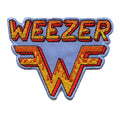 Weezer Flames Logo Patch Pop Rock Band Embroidered Iron-On