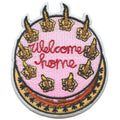 Welcome Home Cake Patch Whimsical Cartoon Movie Embroidered Iron On