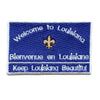 Welcome To Louisiana Patch Freeway Sign Beautiful Embroidered Iron On