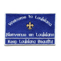 Welcome To Louisiana Patch Freeway Sign Beautiful Embroidered Iron On