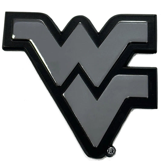 West Virginia Mountaineers Premium Solid Metal Chrome Plated Car Auto Emblem