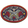 Western Spirit Of The West Patch Soul Of The Wild Embroidered Iron On