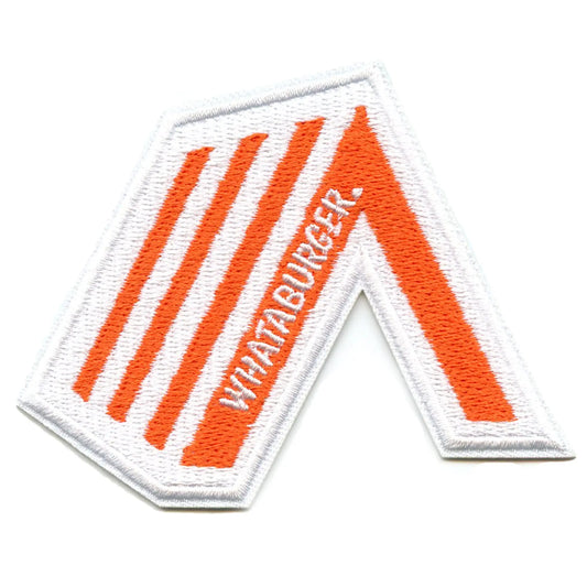 Whataburger Stripped Tent Logo Patch Fast Food Chain Embroidered Iron On