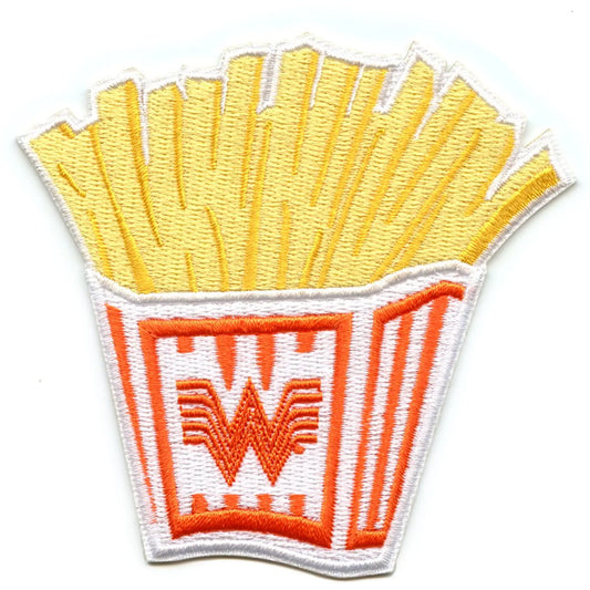 Whataburger French Fries Patch Texas Fast Food Embroidered Iron On