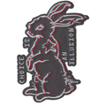 White Rabbit Patch American Cyberpunk Movie Embroidered Iron on