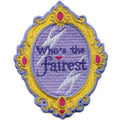 Who's The Fairest Patch Princess Cartoon Mirror Embroidered Iron-On