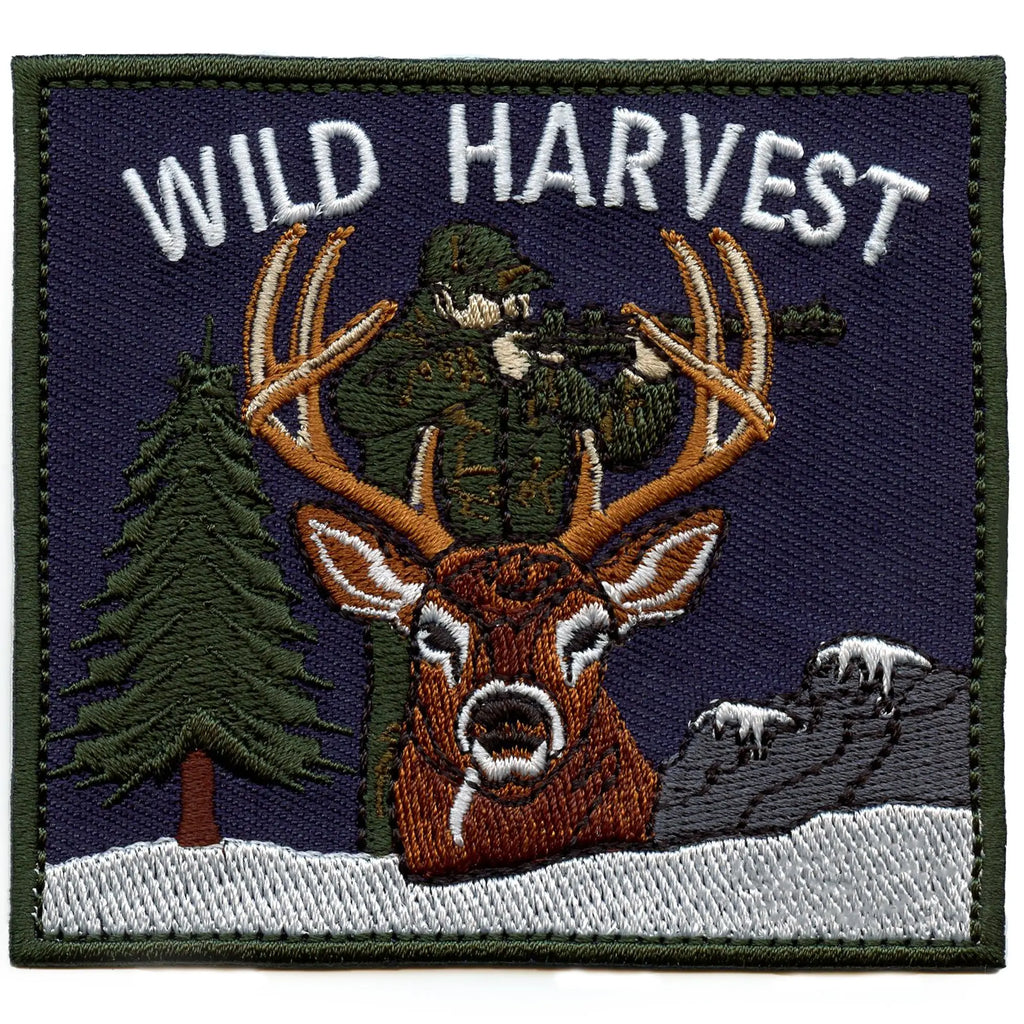 Wild Harvest Patch Hunter Sports Hobbie Embroidered Iron-On