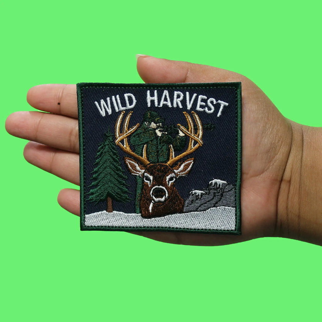 Wild Harvest Patch Hunter Sports Hobby Embroidered Iron-On