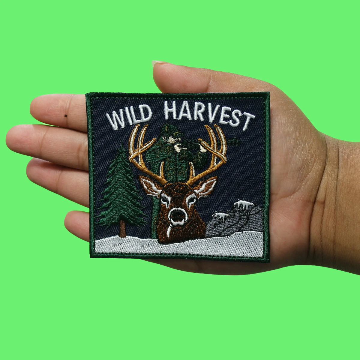 Wild Harvest Patch Hunter Sports Hobby Embroidered Iron-On