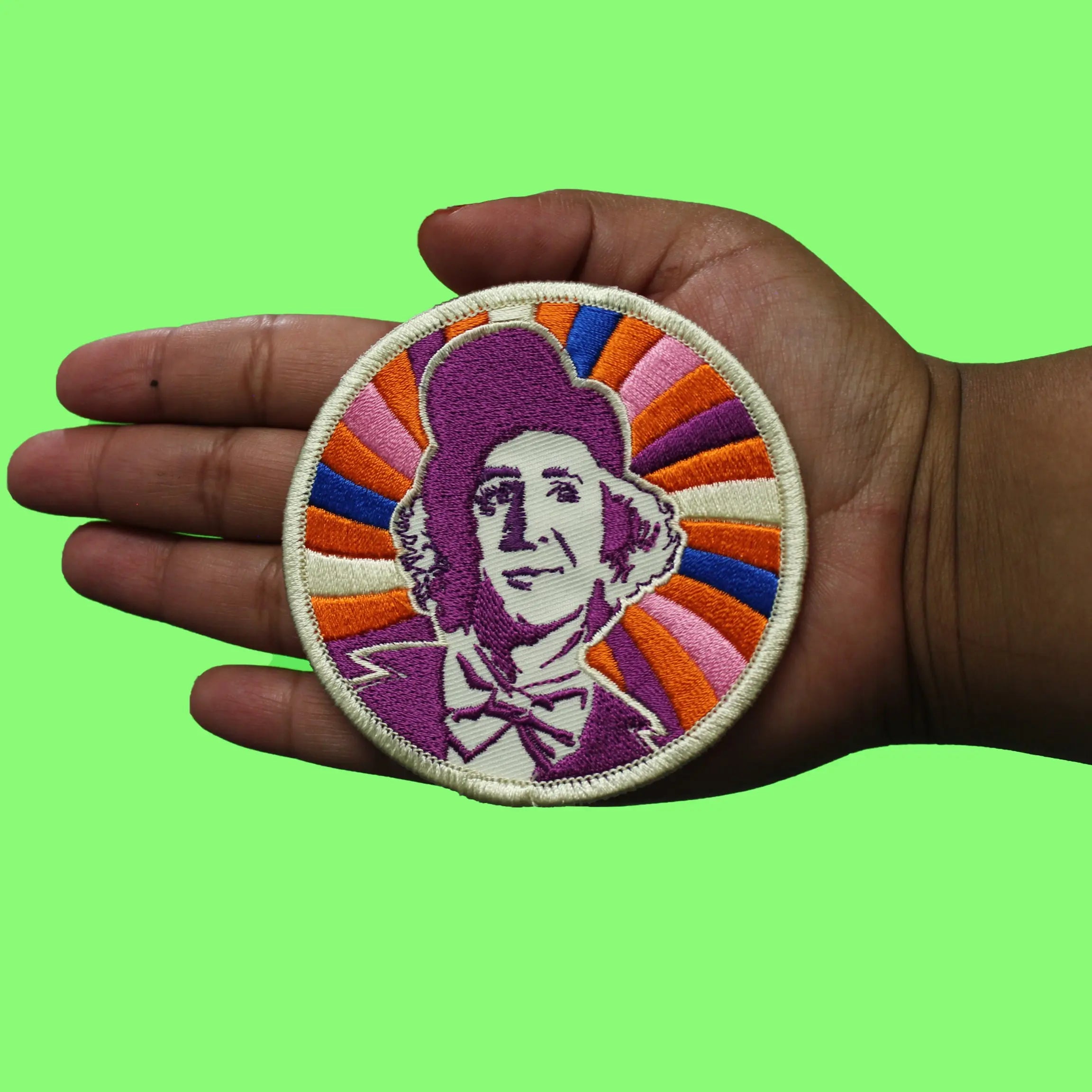 Willy Wonka & The Chocolate Factory Patch Mr. Wonka Portrait Embroidered Iron On