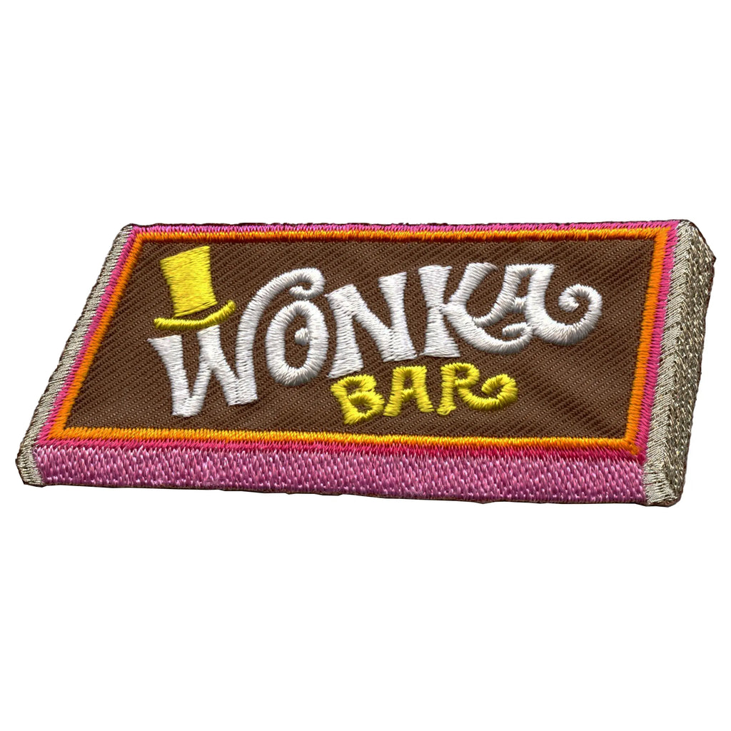 Willy Wonka & The Chocolate Factory Patch Wonka Chocolate Bar Embroidered Iron On