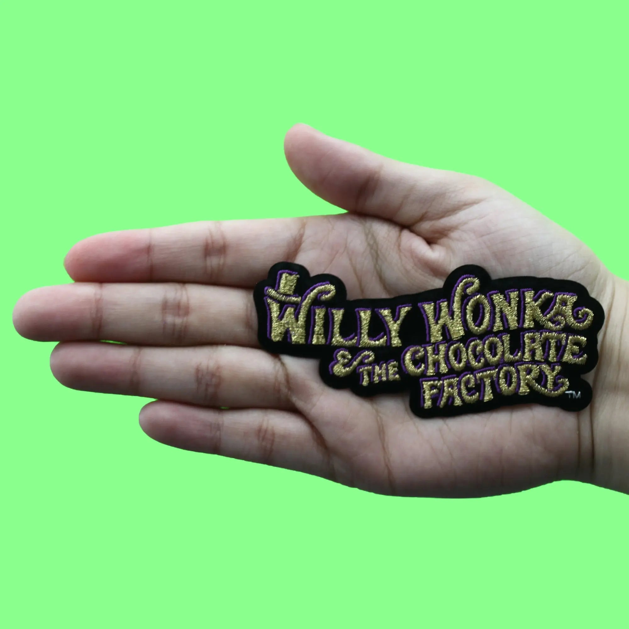Willy Wonka & The Chocolate Factory Patch Wonka Movie Logo Embroidered Iron On
